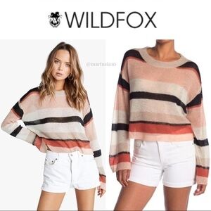 Wildfox Sahara Stripe Phoebe Sweater Sz S NWOT